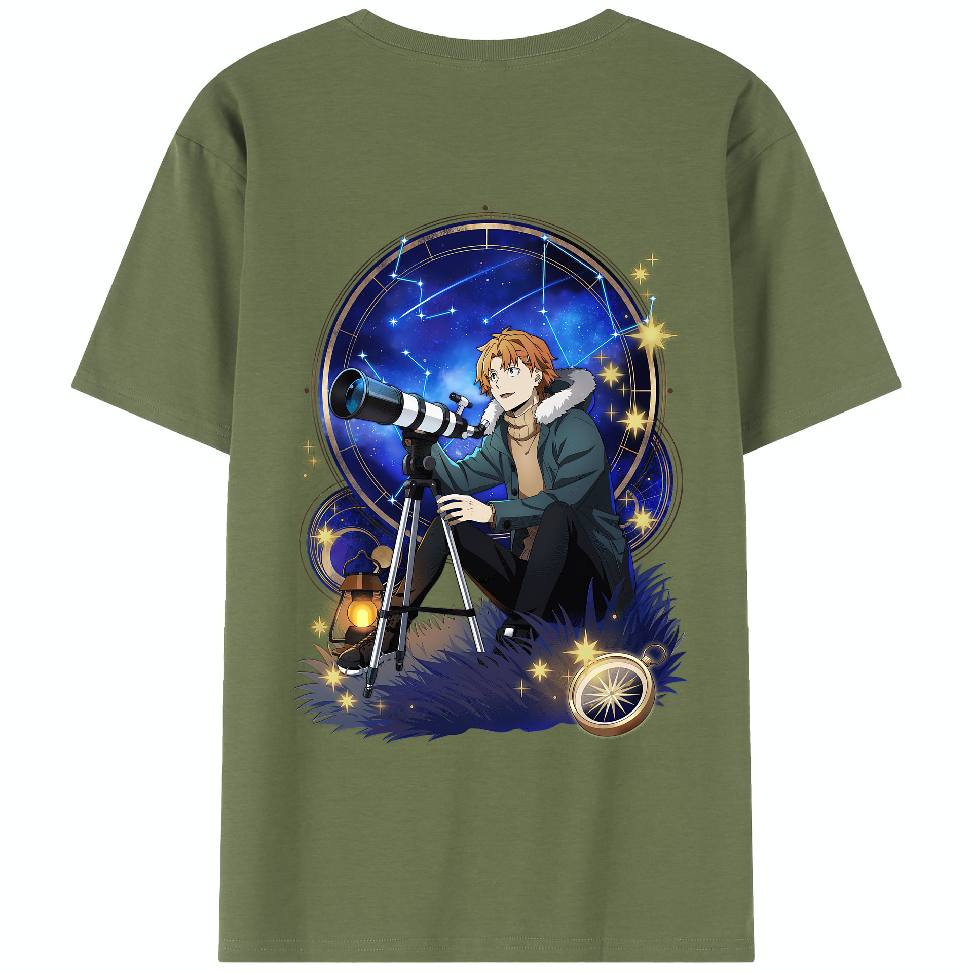 （画像用） 文豪ストレイドッグス Bungo Stray Dogs 綿100％半袖Tシャツ（背面プリント）